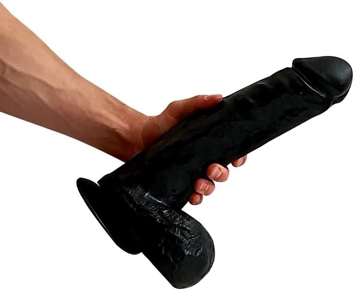 XXL Anal Plug Giant dildo Hung'R Dildo David 33×7.6 cm Strong XXL Suction Cup (Flesh)